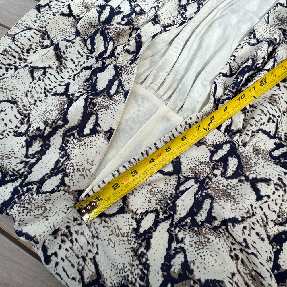 Endless Rose Monochrome Snake Print Jumpsuit fully lined. - Picture 9 of 14